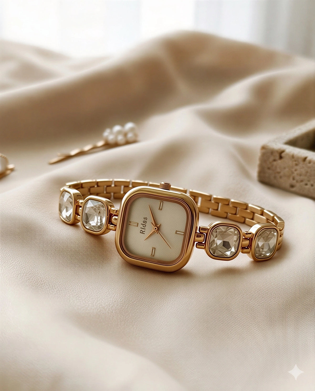Glamour Gemstone Watch For Women