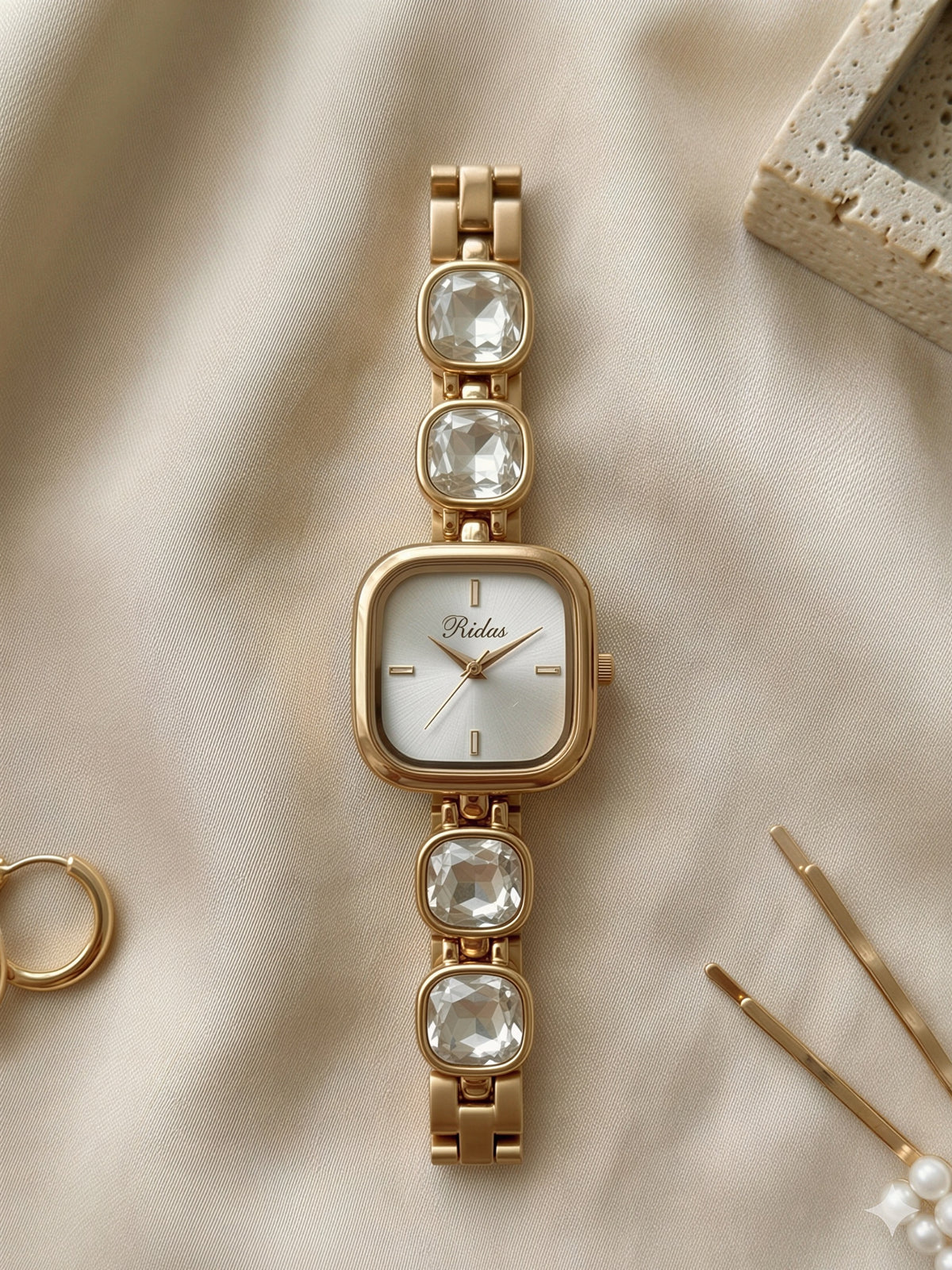 Glamour Gemstone Watch For Women