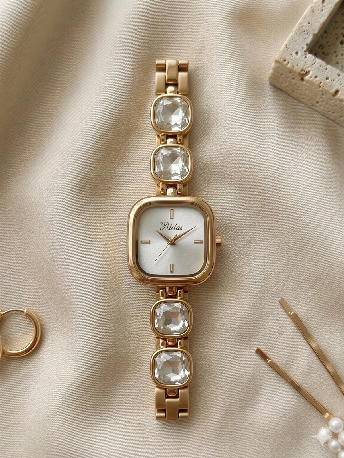Glamour Gemstone Watch For Women