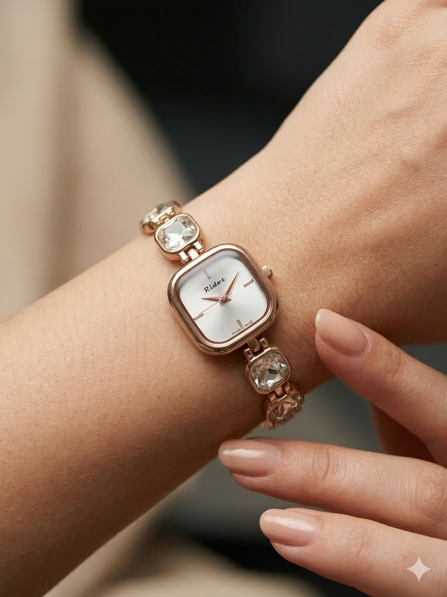 Signature Sparkle Silver Diamond Watch For Women