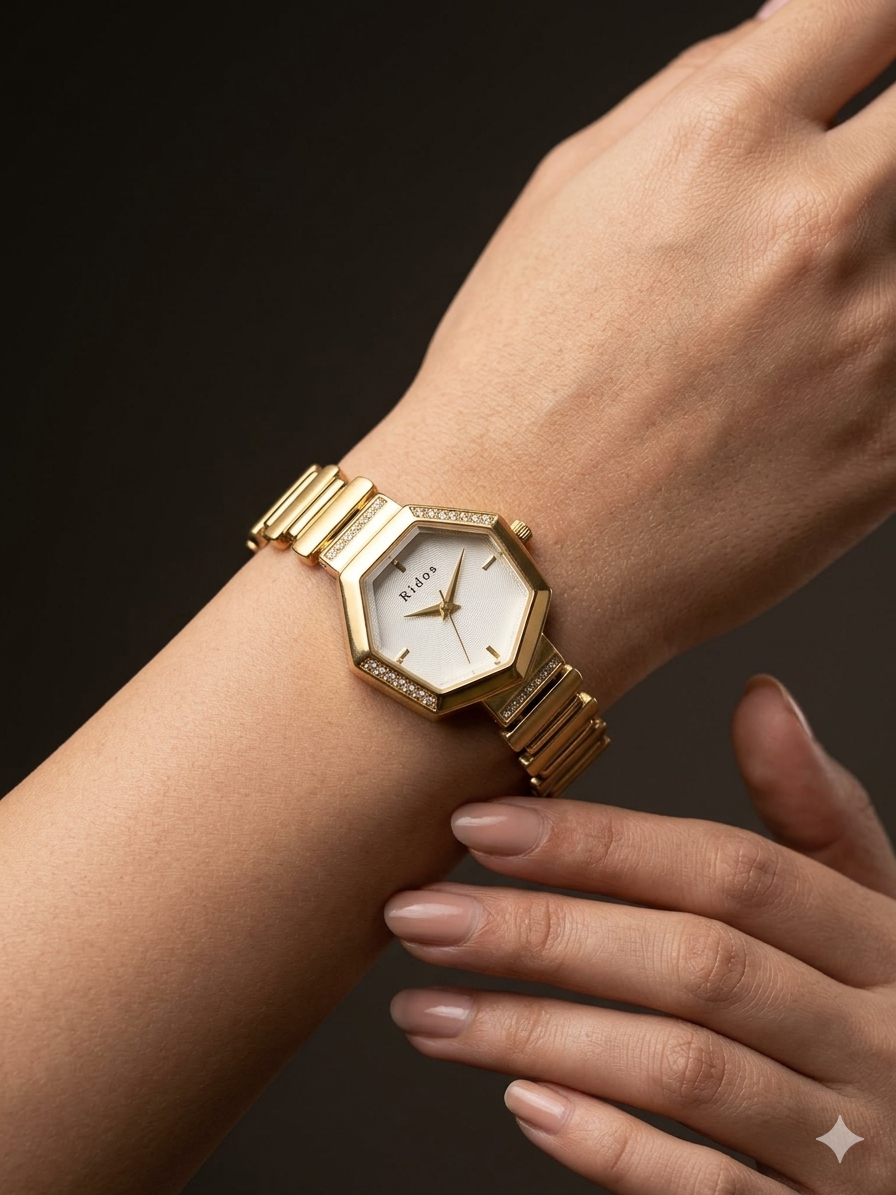 Calestia Glow Gloden Watch For Women