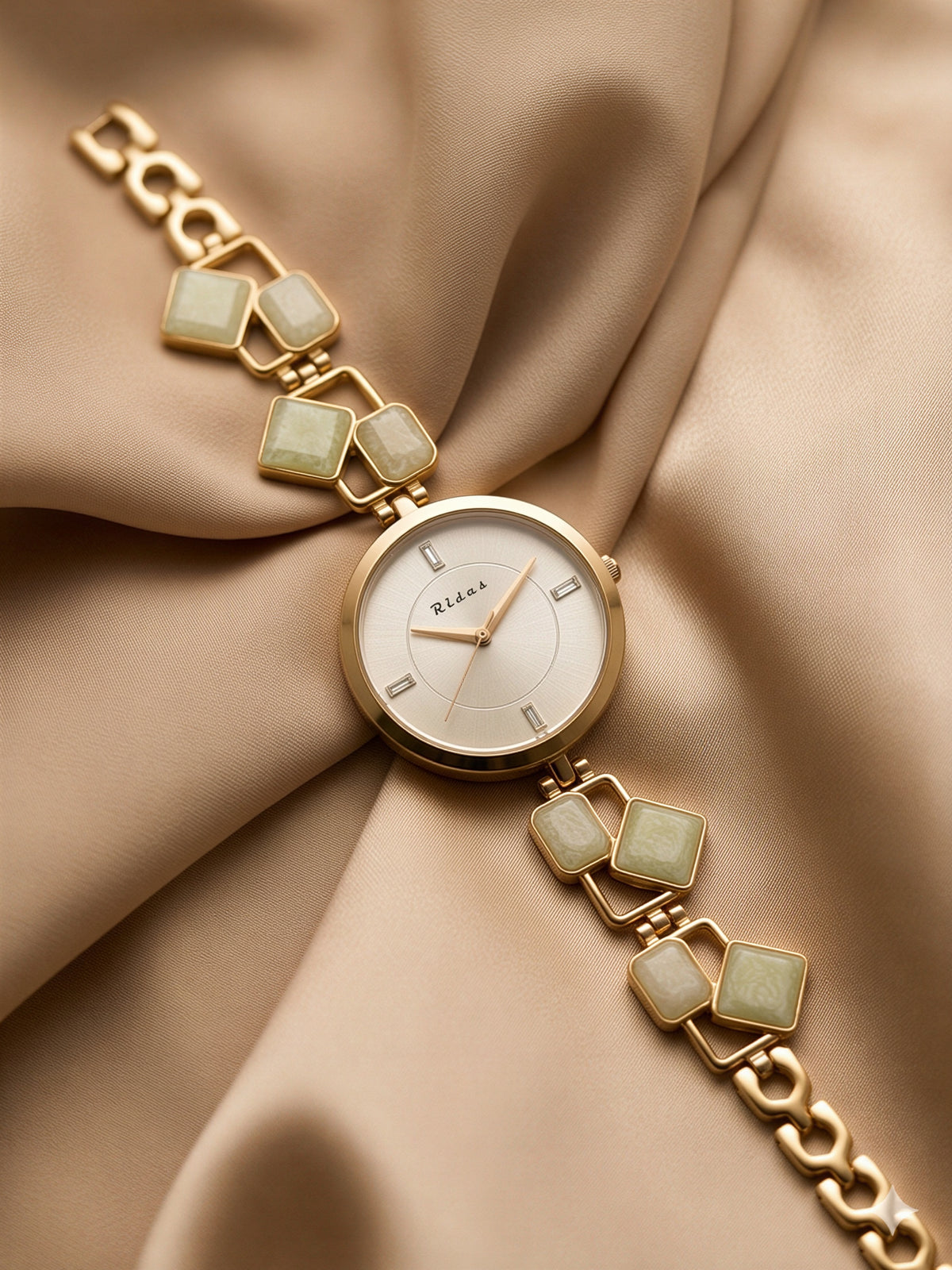 Rovelle Paris White Stone Rosegold  Watch For Women