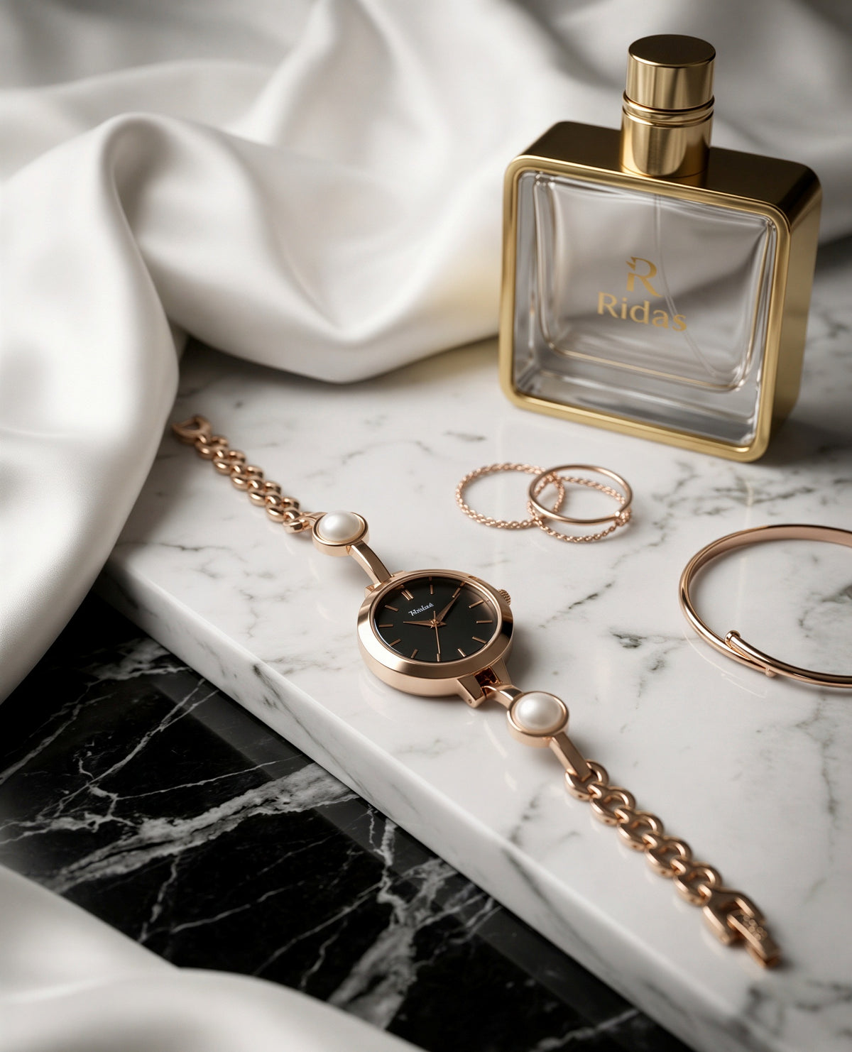 Viora Pearl Rosegold Watch For Women