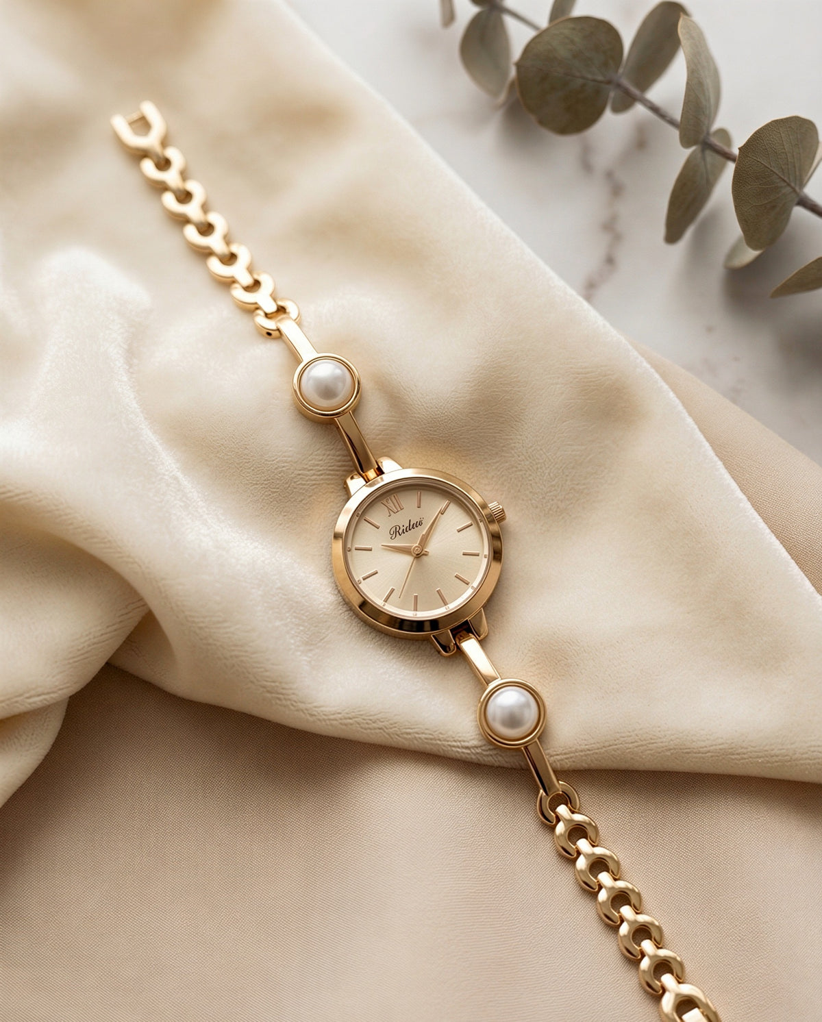 Viora Pearl Rosegold Watch For Women