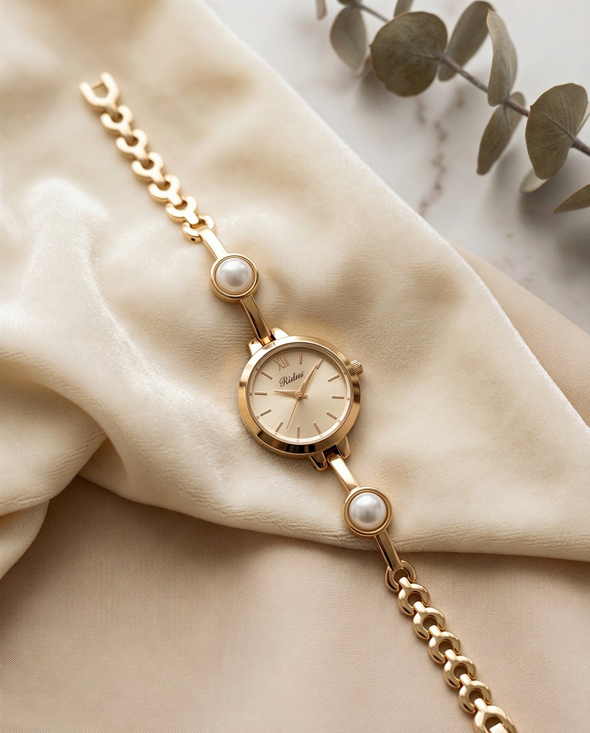 Viora Pearl Rosegold Watch For Women