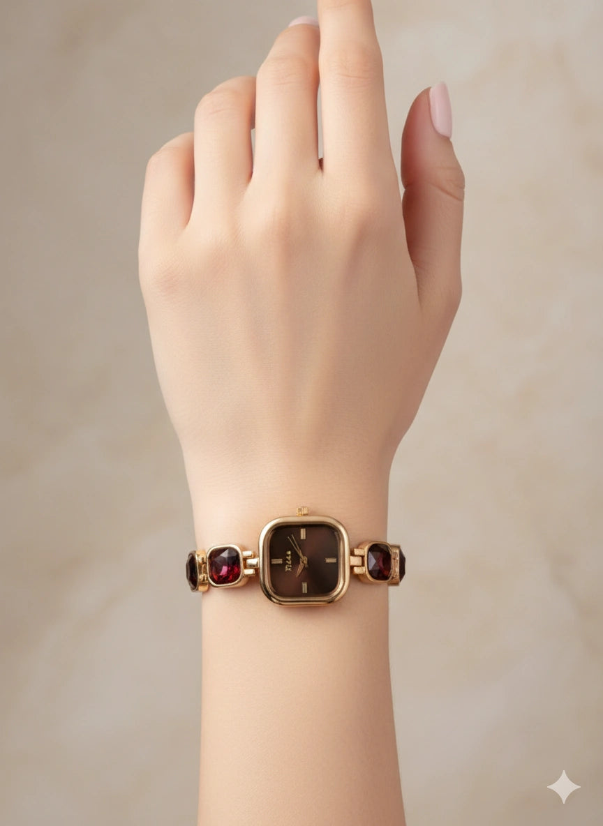 Glamour Gemstone Watch For Women
