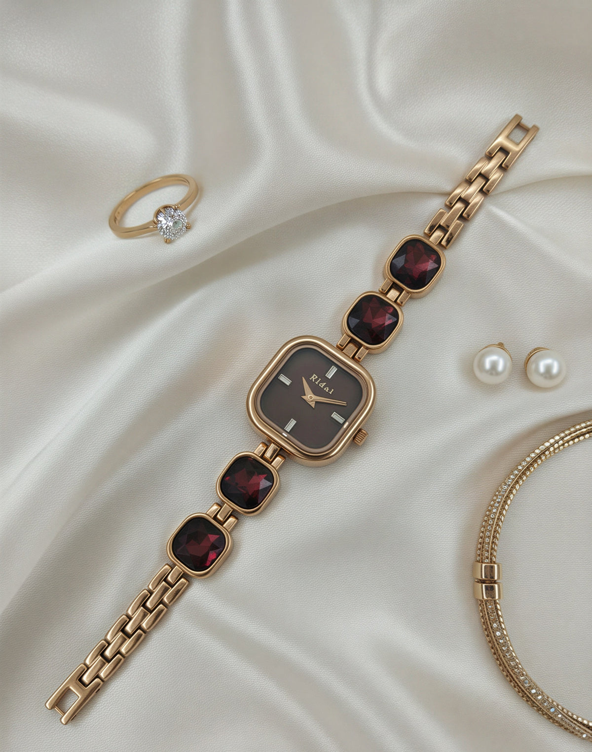 Glamour Gemstone Watch For Women