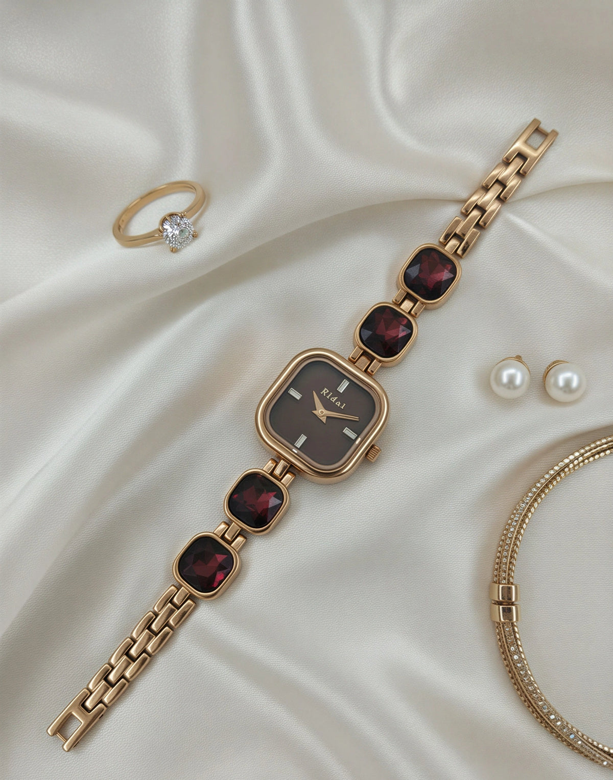 Glamour Gemstone Watch For Women