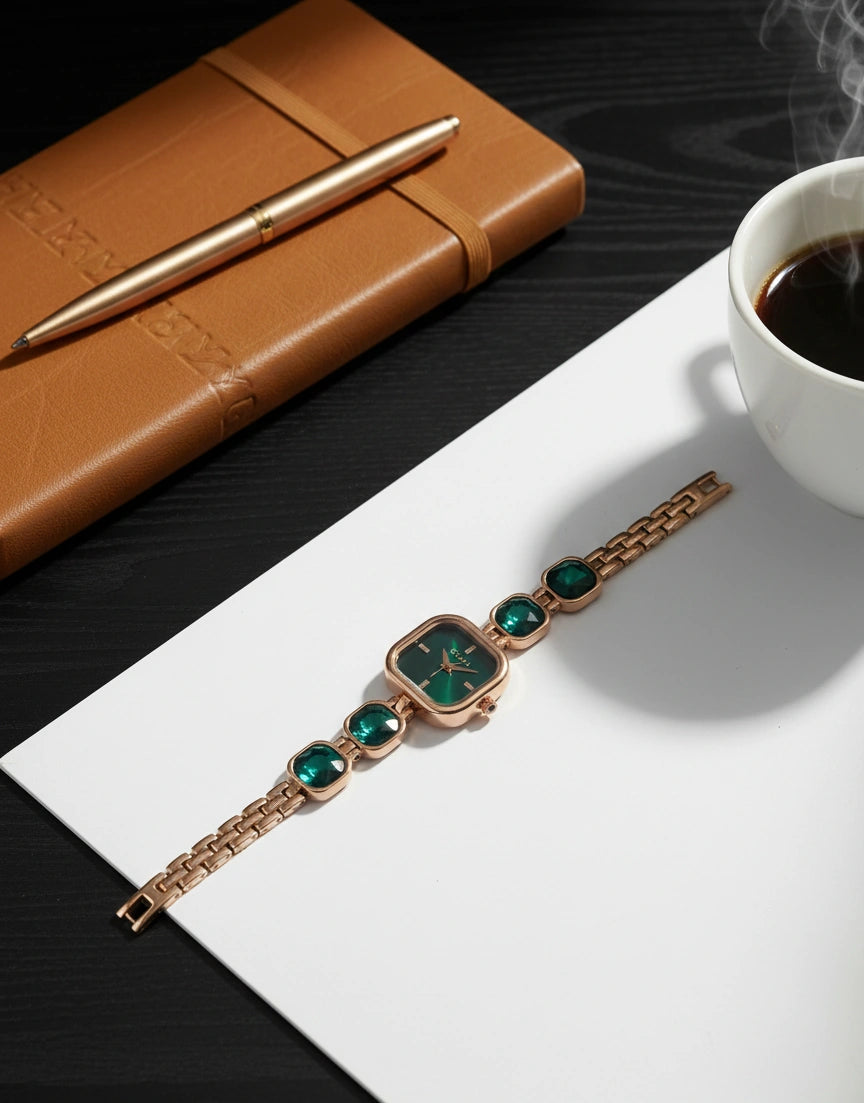 Glamour Gemstone Watch For Women