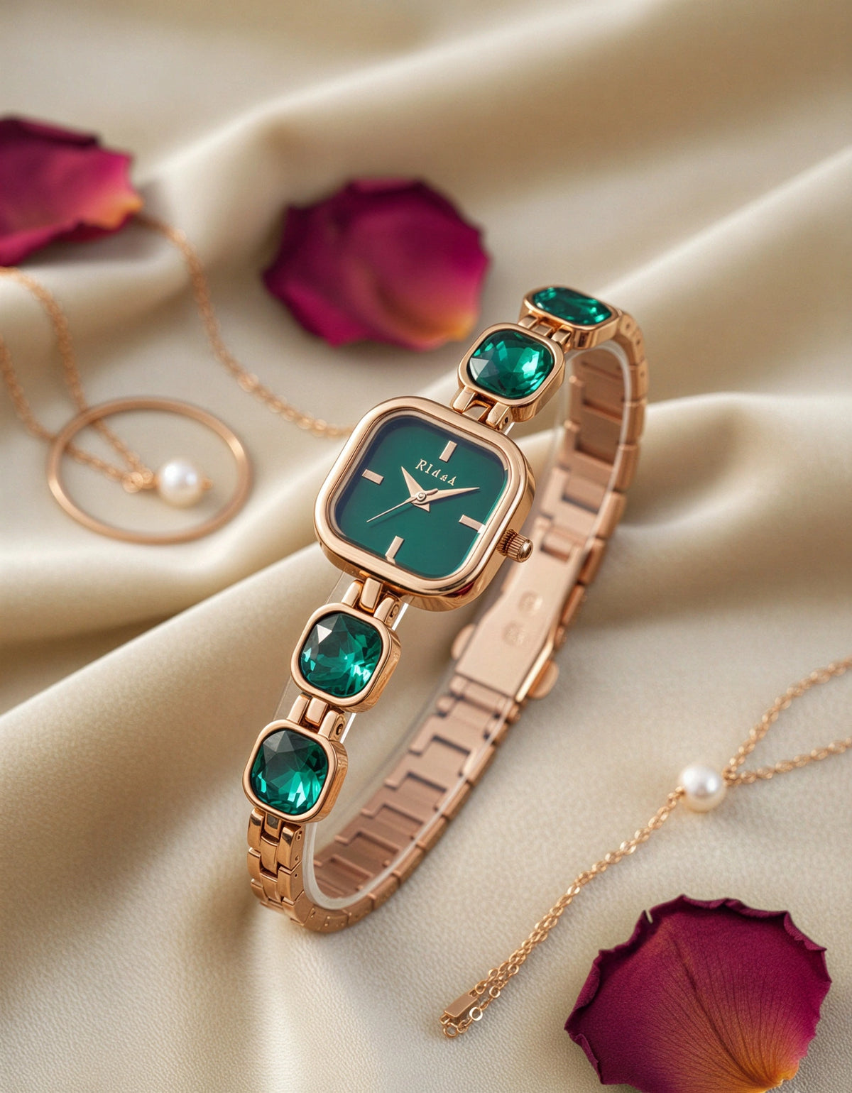 Glamour Gemstone Watch For Women