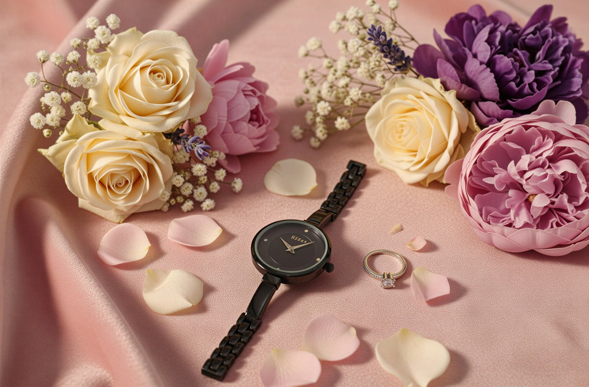 Elegance In Black Bracelet Edition Watch For Women
