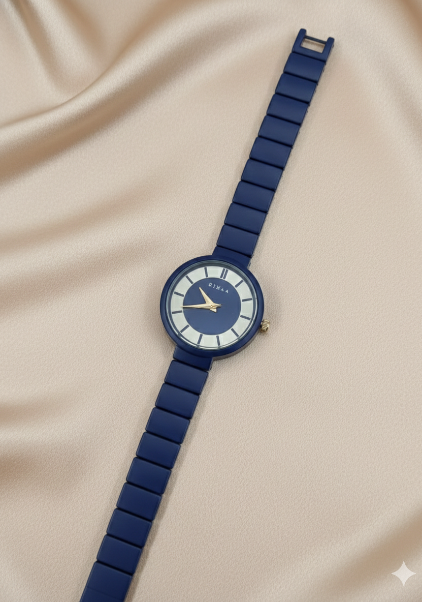 Elegant Matt Blue Watch For Women