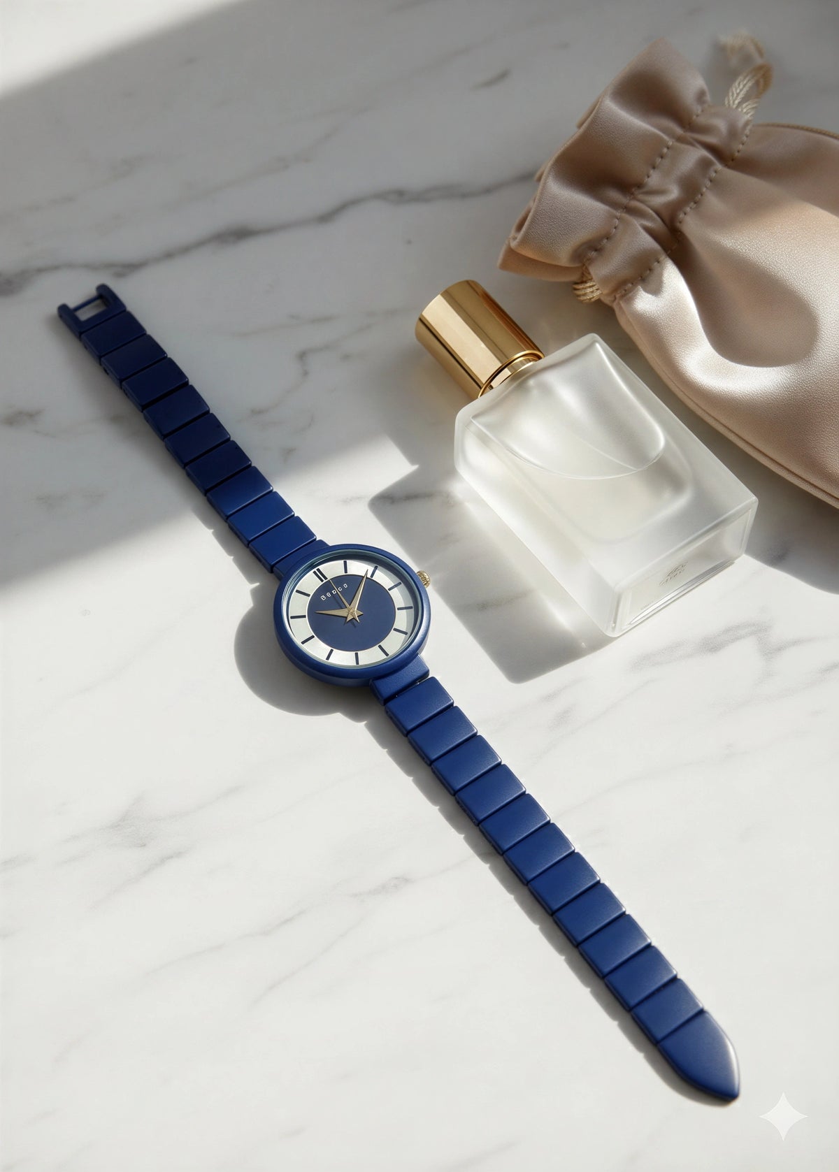 Elegant Matt Blue Watch For Women
