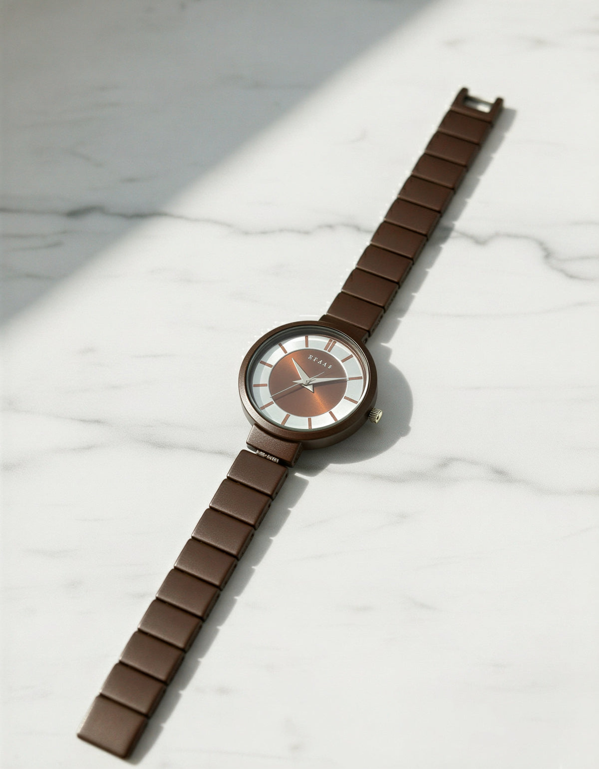 Elegant Matte Brown Watch For Women
