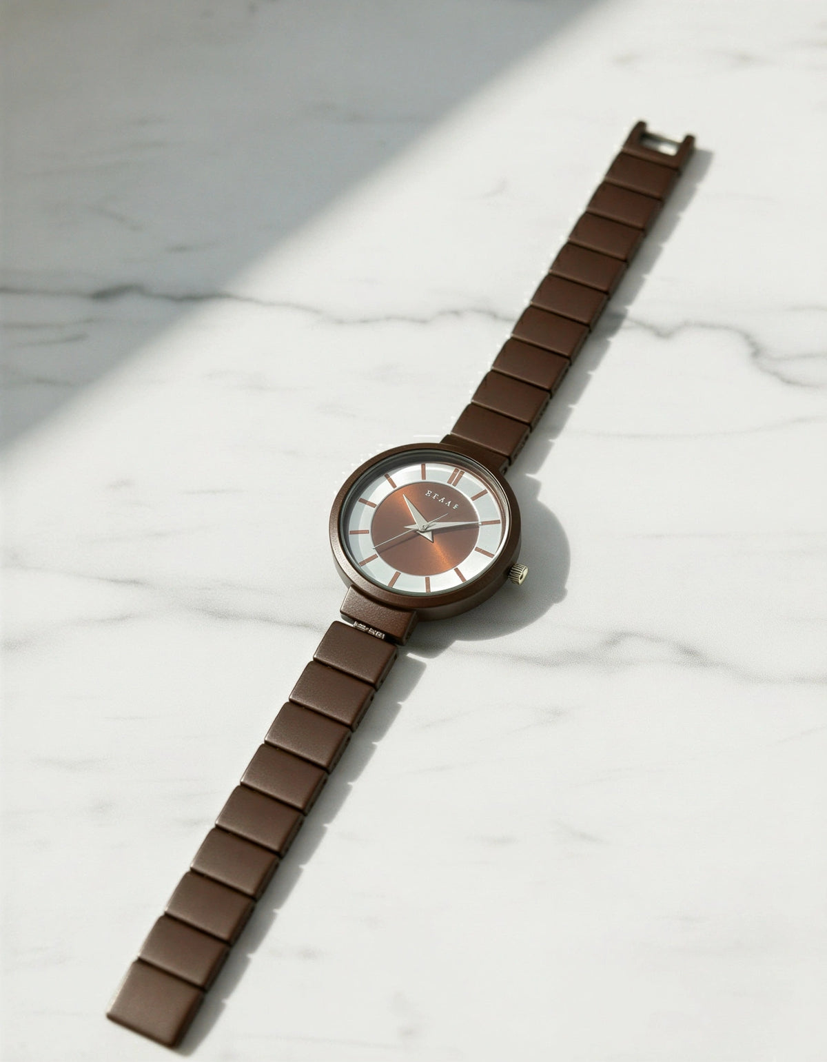 Elegant Matte Brown Watch For Women