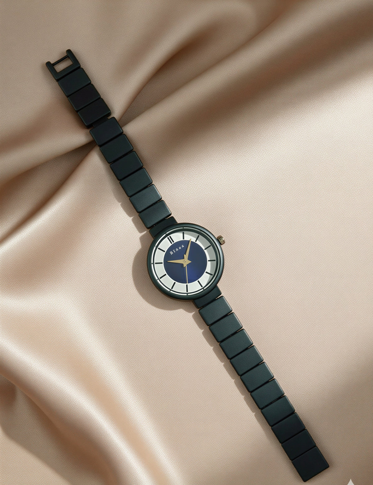 Elegant Matte Black Watch For Women