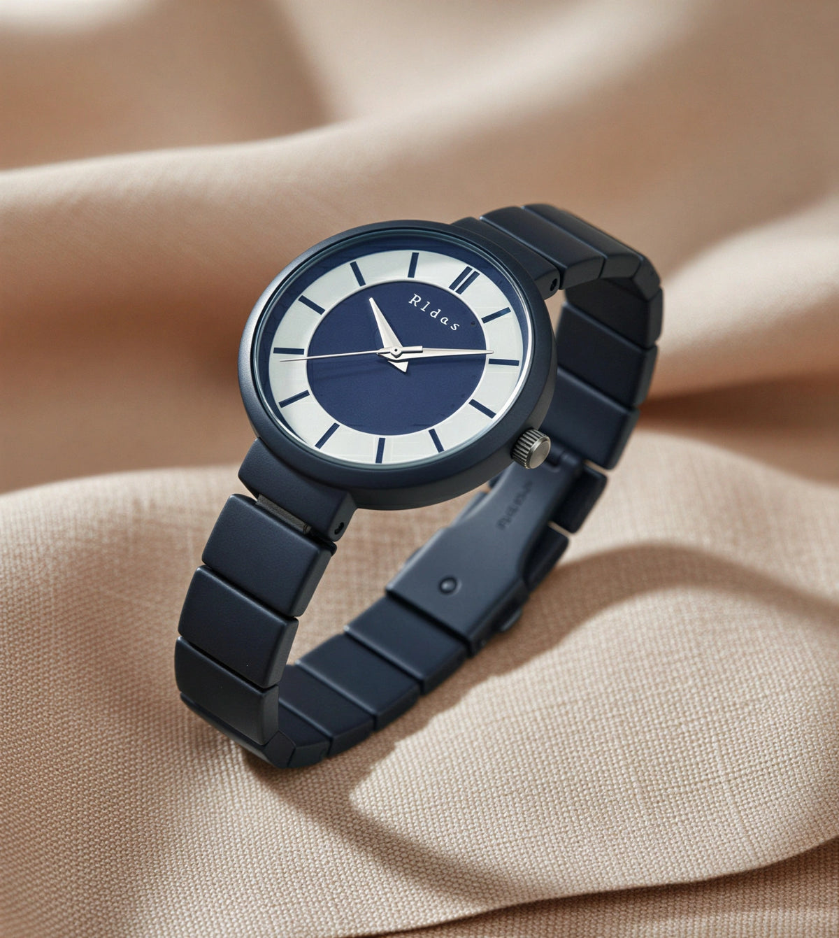 Elegant Matte Black Watch For Women