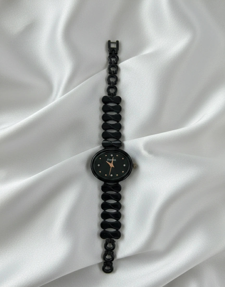 Aurelia Luxe Black Designer Women's Watch