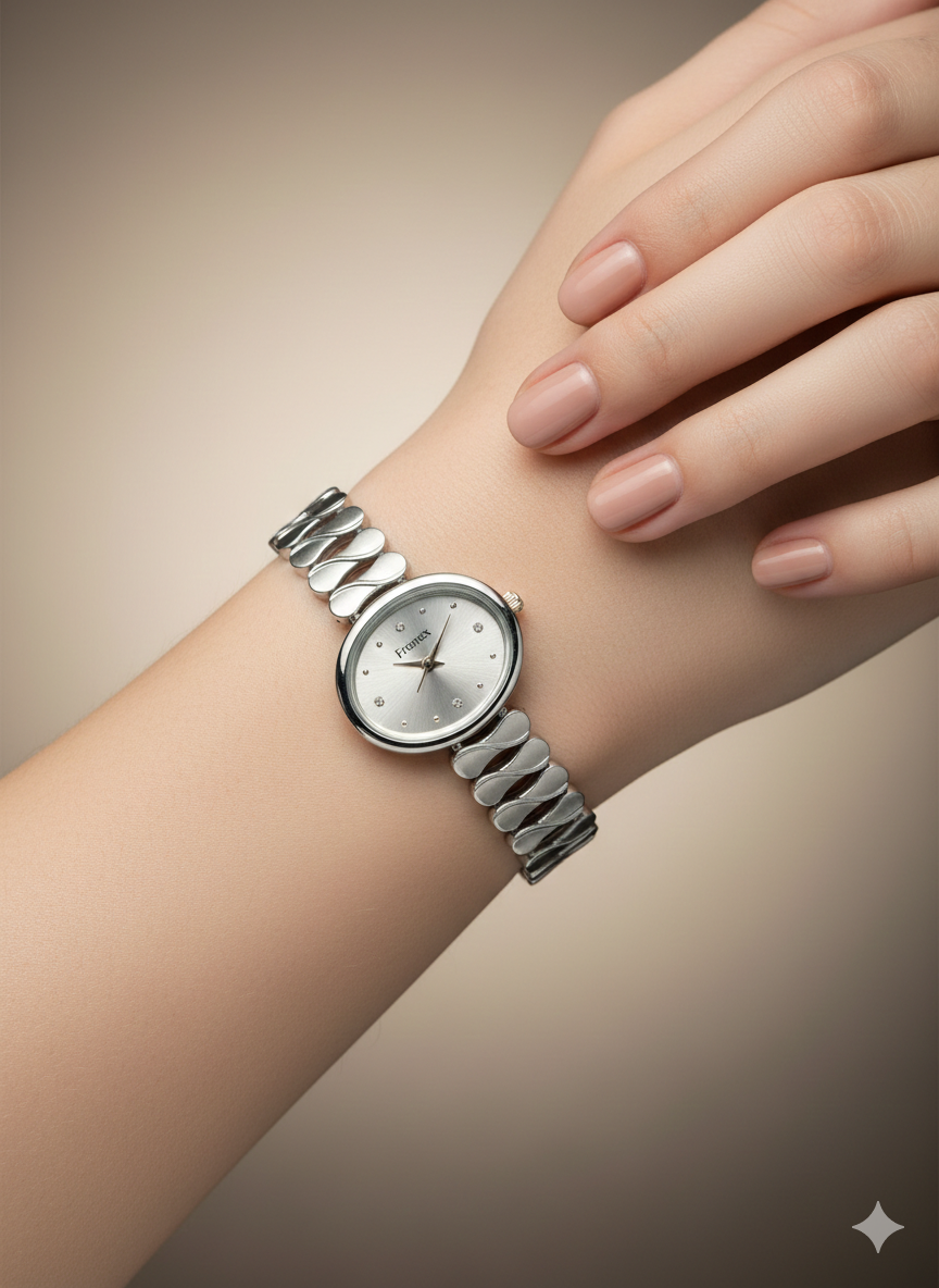 Aurelia Luxe Sliver Designer Women's Watch