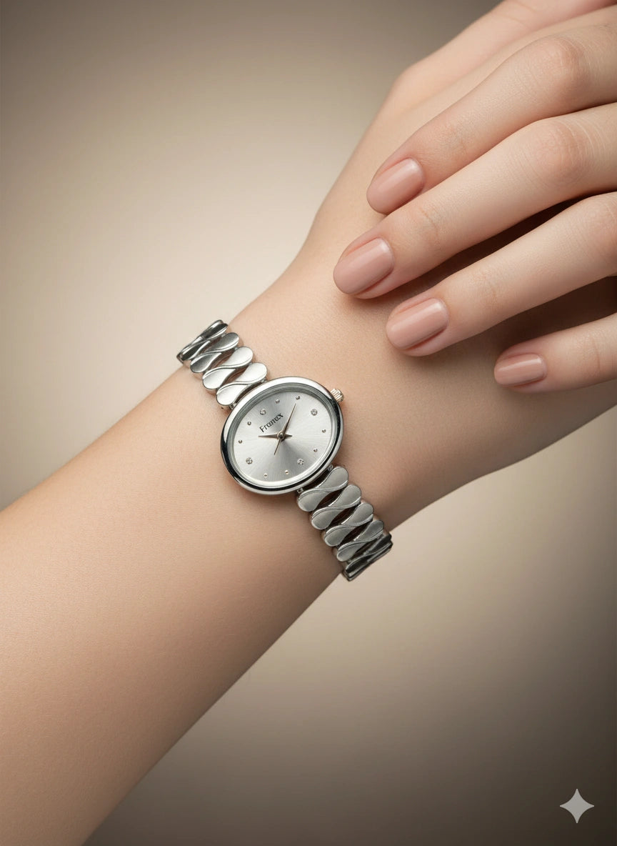 Aurelia Luxe Sliver Designer Women's Watch