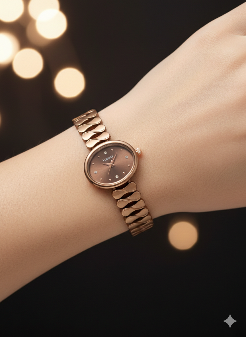 Aurelia Luxe Brown Designer Women's Watch