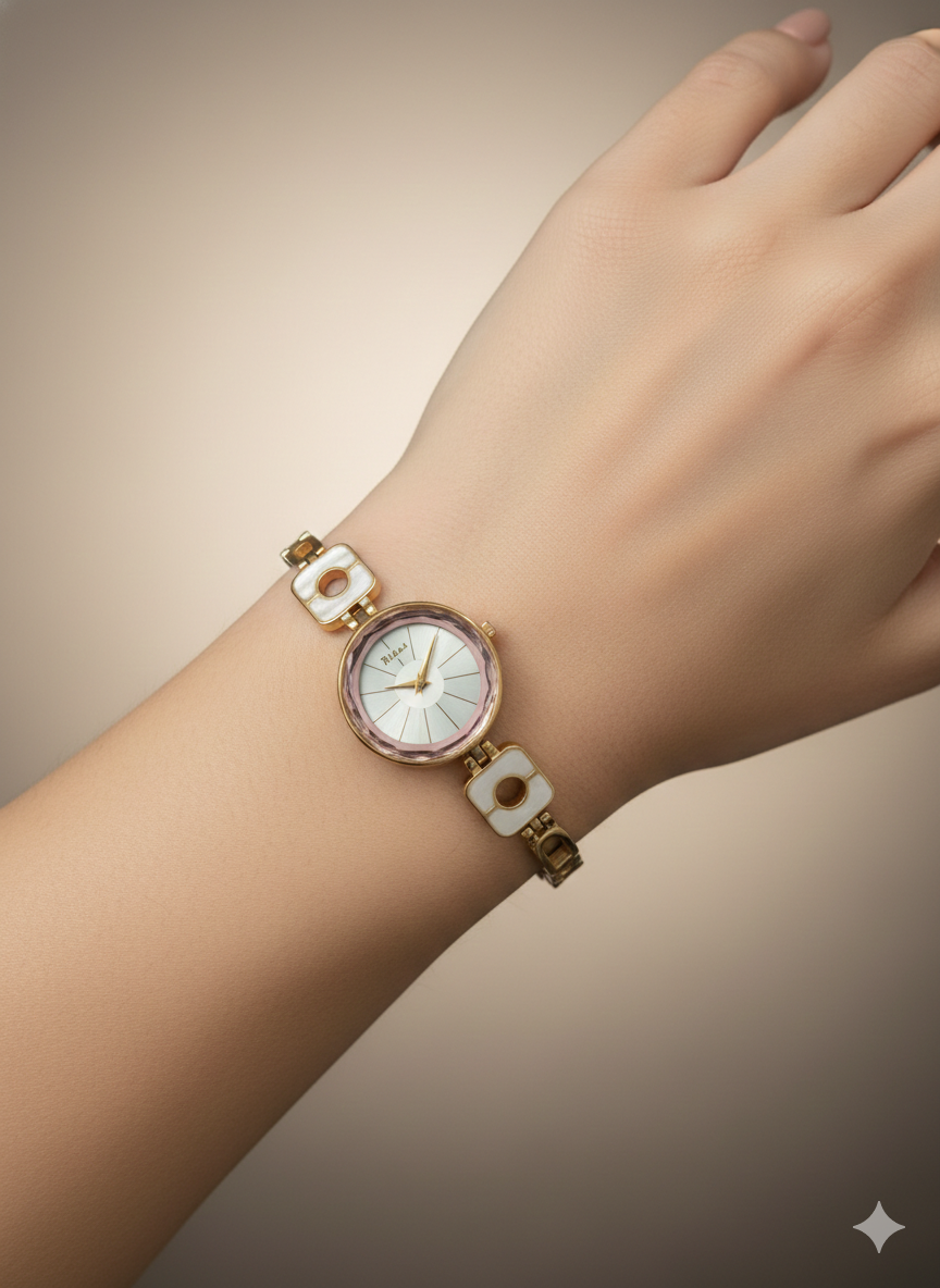 Velora Crown White Women Watch