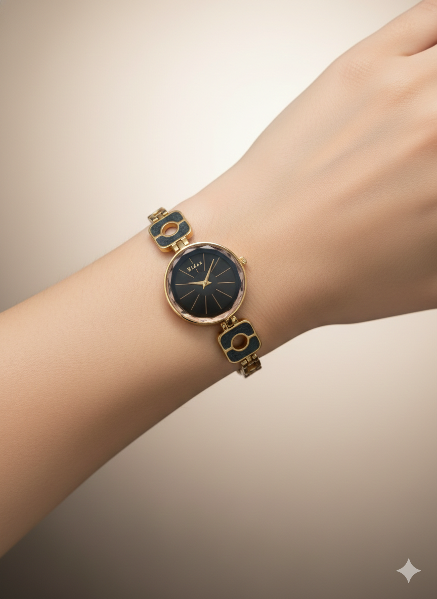 Velora Crown Black Rose Womens Watch