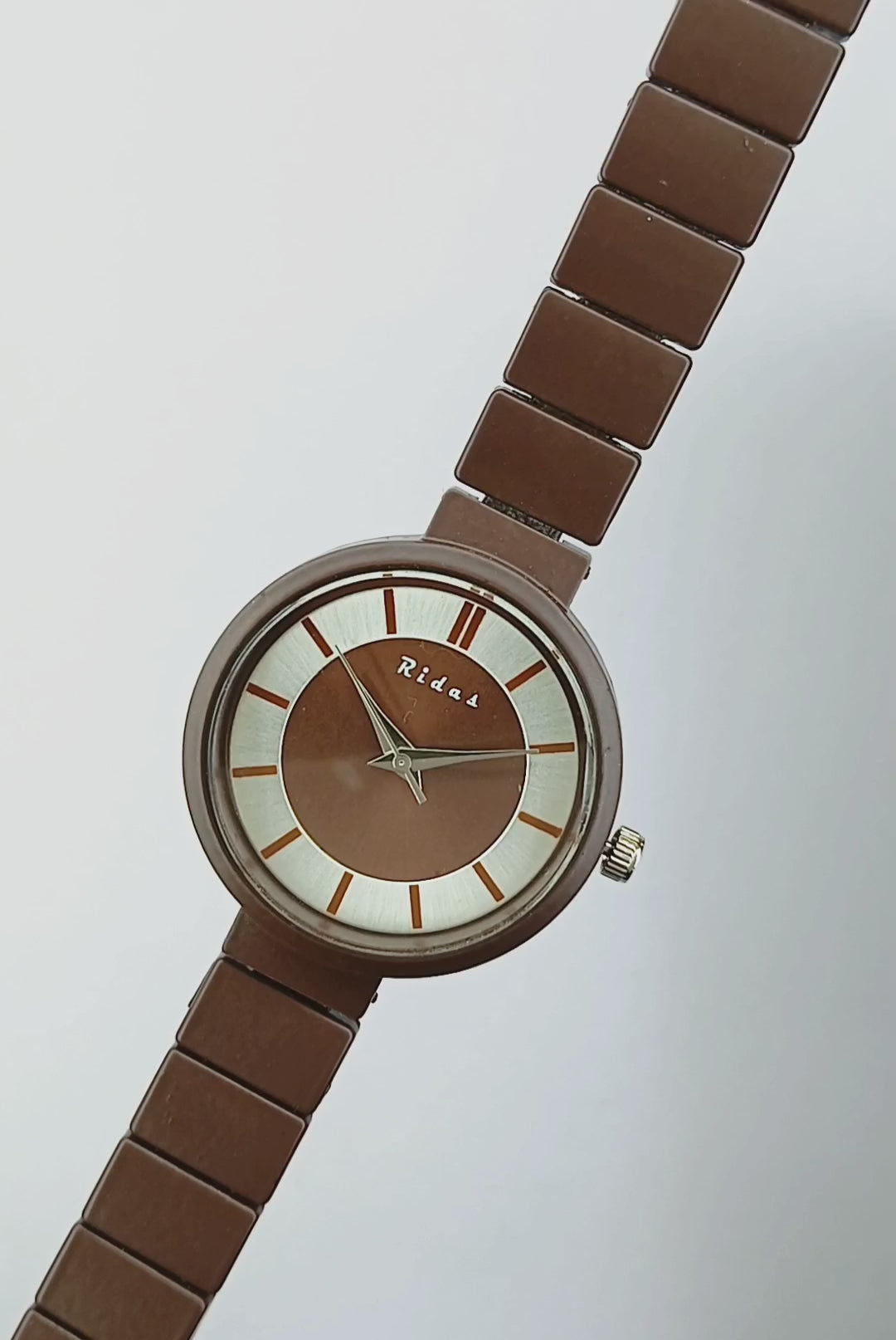 Elegant Matte Brown Watch For Women