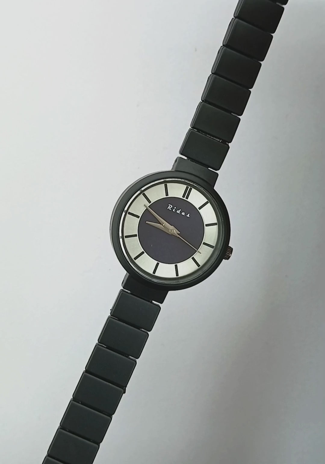 Elegant Matte Black Watch For Women
